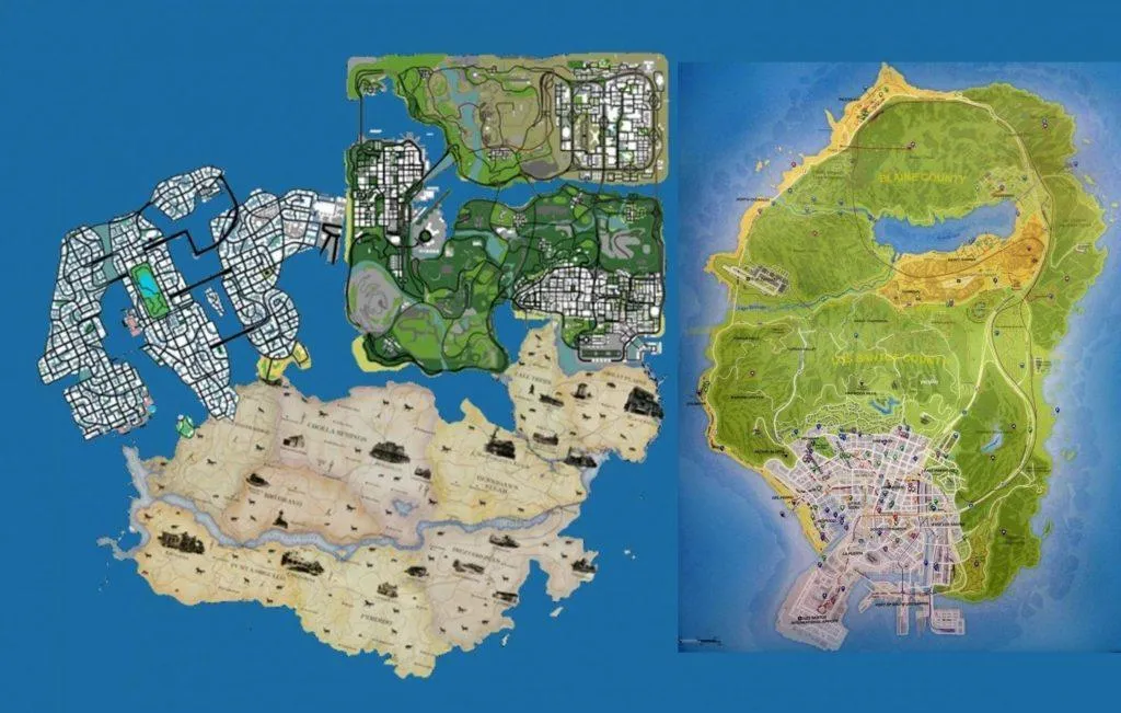 Fan made GTA V map