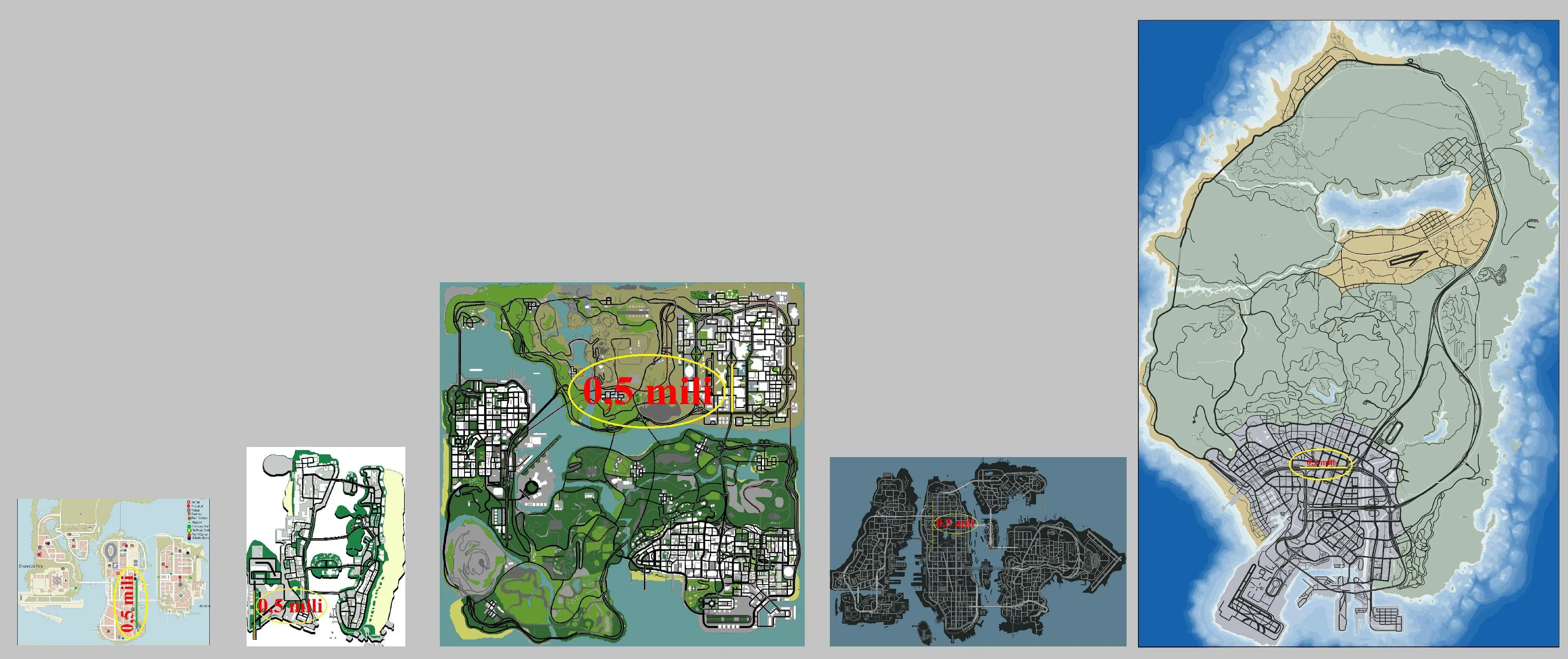 Size Comparison of u/MyNeuronsAreFried 's GTA 6 concept map (with math!) :  r/GTA6