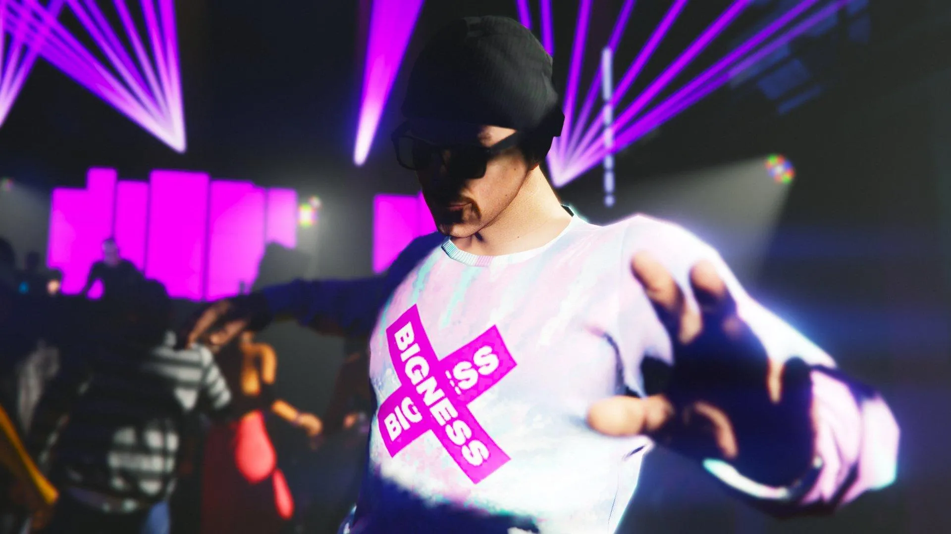 gta online bigness tiedye sweater and sports pants