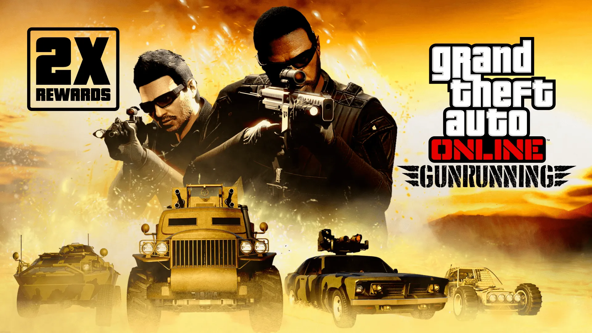 GTA Online: Double Rewards on Gunrunning Sell Missions, Free Weapons & more