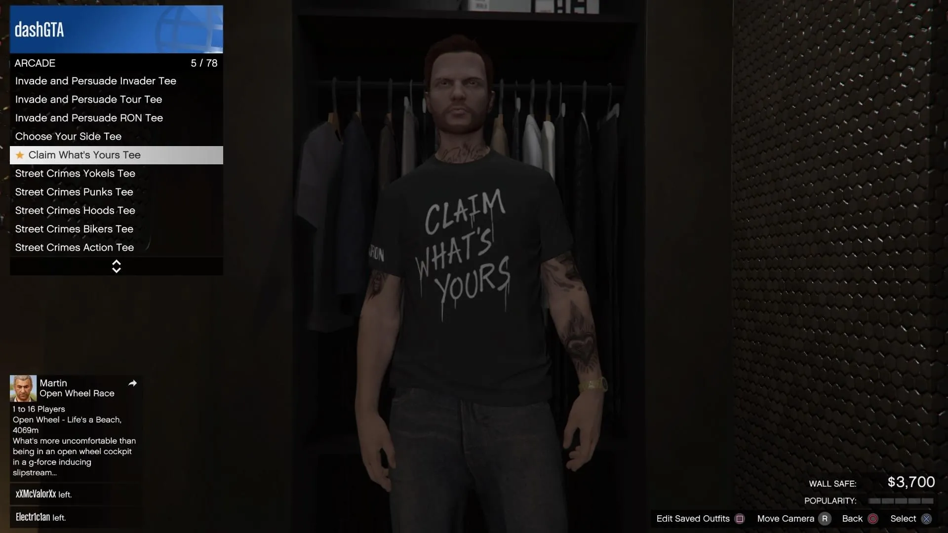 gta online claim whats yours tee