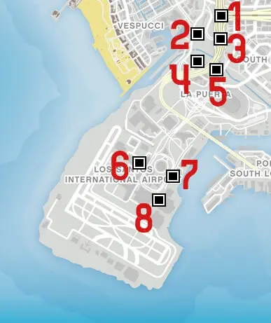 southwest ls map