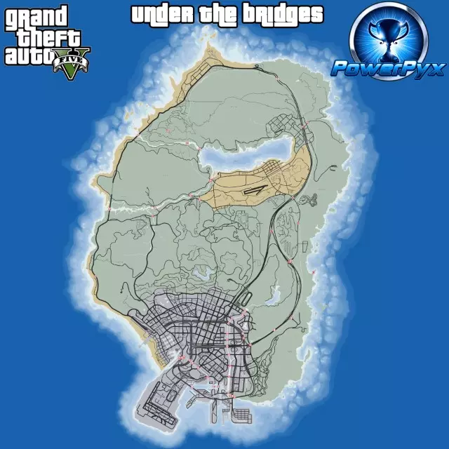 gta 5 under the bridge map locations