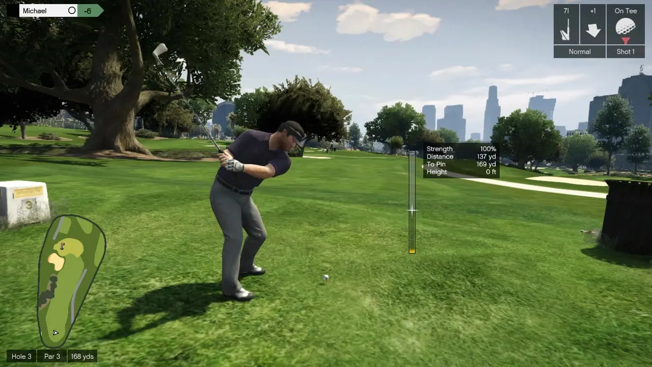 Hitting Golf Ball in GTA Online