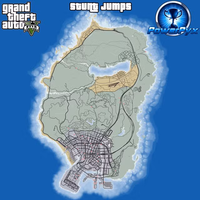 Gta 5 Map Locations Stunt Jumps gta 5 stunt jumps map locations