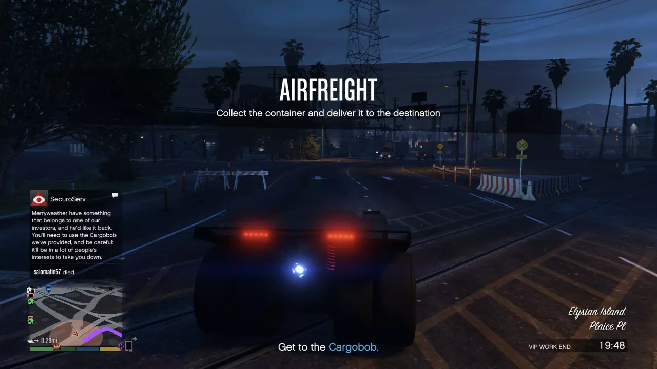 Organization Work: Airfreight GTA Online Freemode Mission