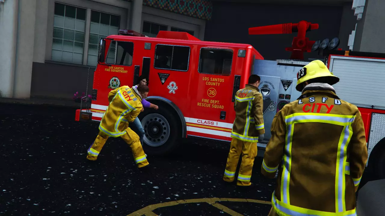 Big Con Fire Truck: Fire Department GTA Online