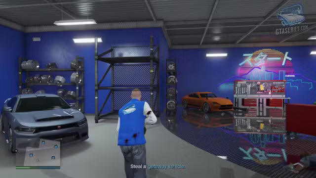 Task: Getaway Vehicle GTA Online Salvage Yard Mission