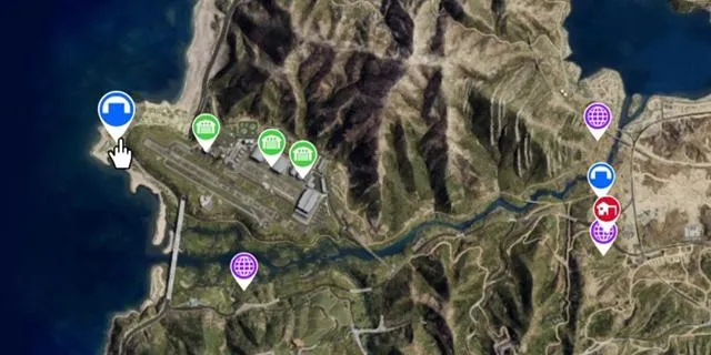 Lago Zancudo Bunker - Map Location in GTA Online