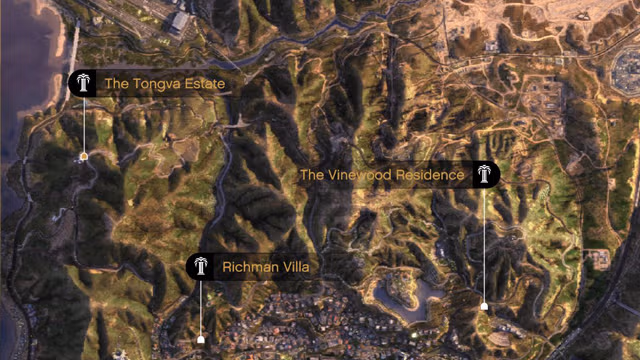 The Tongva Estate (Devin Weston's Mansion) - Map Location in GTA Online