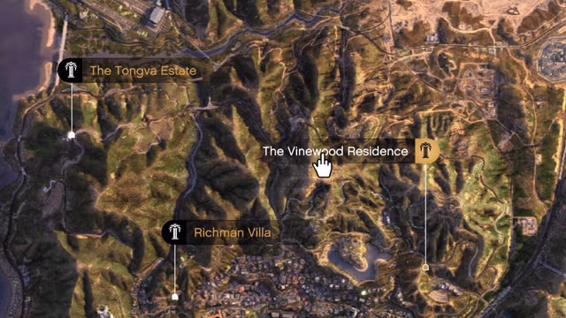 The Vinewood Residence (Mansion) - Map Location in GTA Online