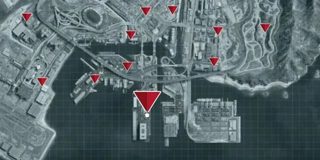 Pier 400 Utility Building - Map Location in GTA Online