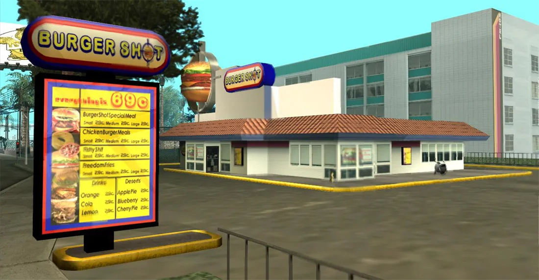 Burger Shot - GTA San Andreas Properties & Assets