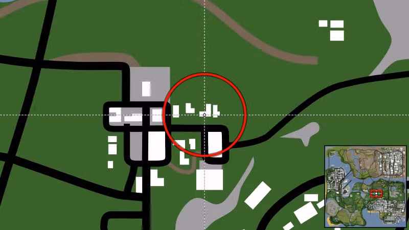 Dillimore Safehouse - Map Location in GTA San Andreas Dillimore Safehouse - Map Location in GTA San Andreas