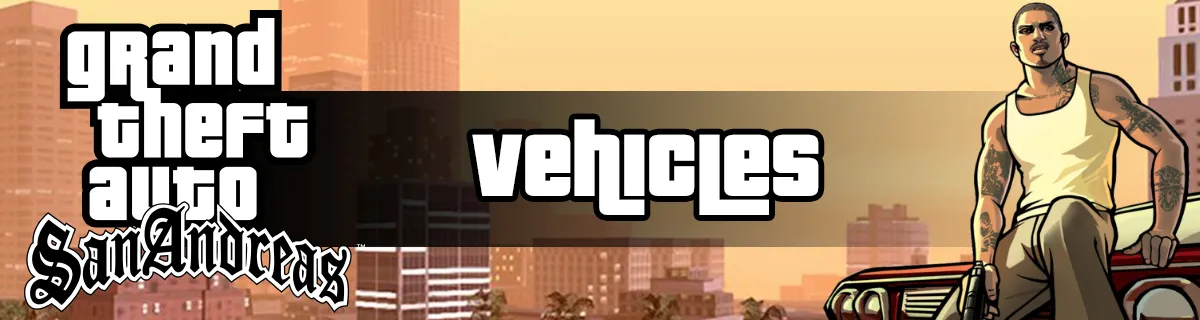 GTA San Andreas Vehicles Database: All Cars, Bikes, Planes, Helicopters & Boats