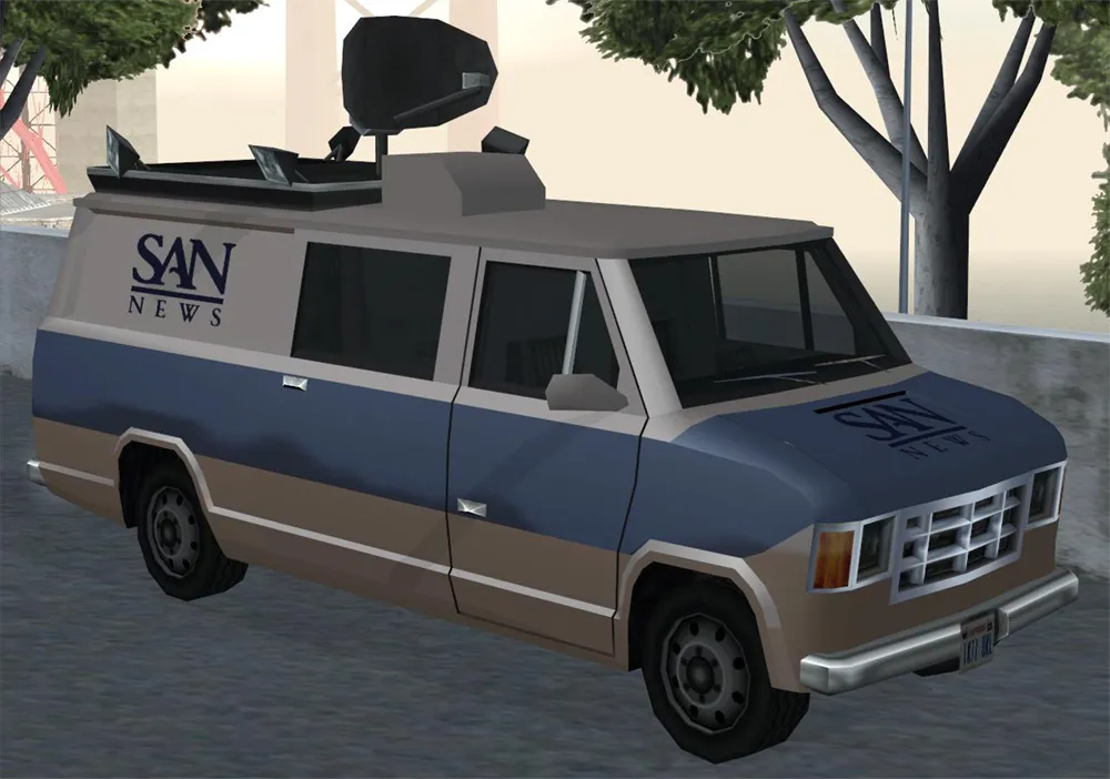 Newsvan - GTA San Andreas Vehicle