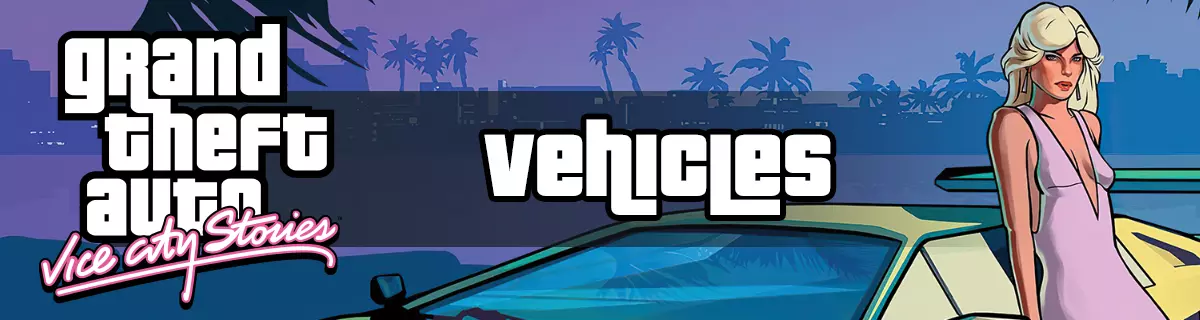 GTA Vice City Stories Vehicles Database: All Cars, Boats & Aircraft
