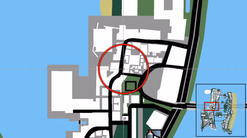 Kaufman Cabs - Map Location in GTA Vice City Kaufman Cabs - Map Location in GTA Vice City