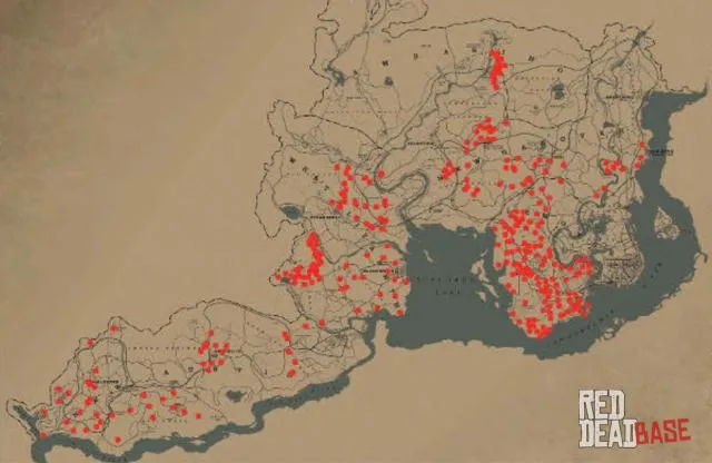 American Badger - Map Location in RDR2 American Badger - Map Location in RDR2