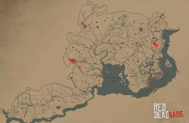 North American Beaver - Map Location in RDR2 North American Beaver - Map Location in RDR2
