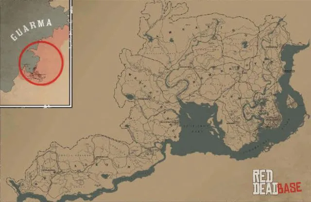 Red-footed Booby - Map Location in RDR2