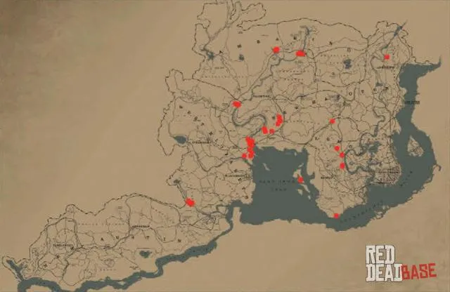 Hooded Oriole - Map Location in RDR2