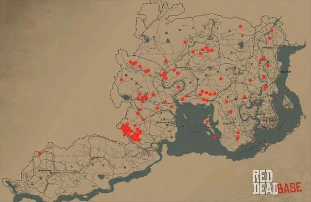 Great Horned Owl - Map Location in RDR2