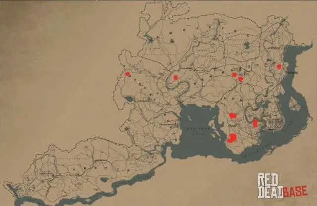 Angus Ox - Map Location in RDR2 Angus Ox - Map Location in RDR2