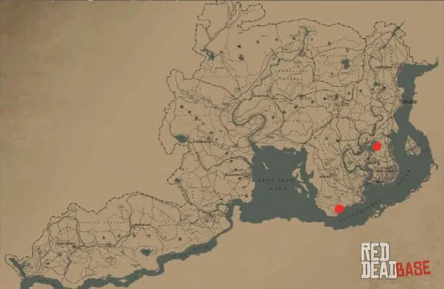Florida Panther - Map Location in RDR2