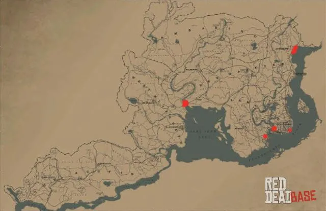 Band-tailed Pigeon - Map Location in RDR2