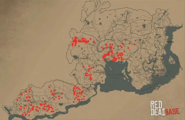 Baja California Pronghorn Doe - Map Location in RDR2