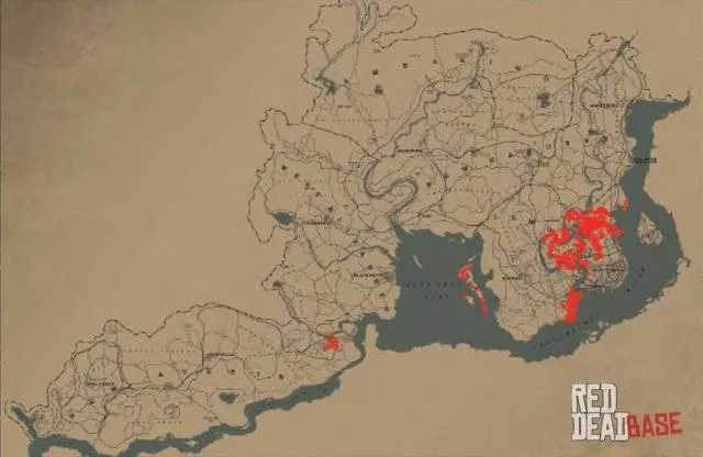 Alligator Snapping Turtle - Map Location in RDR2