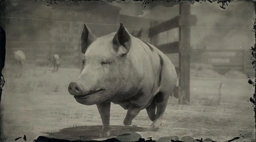 Old Spot Pig - RDR2 Animal