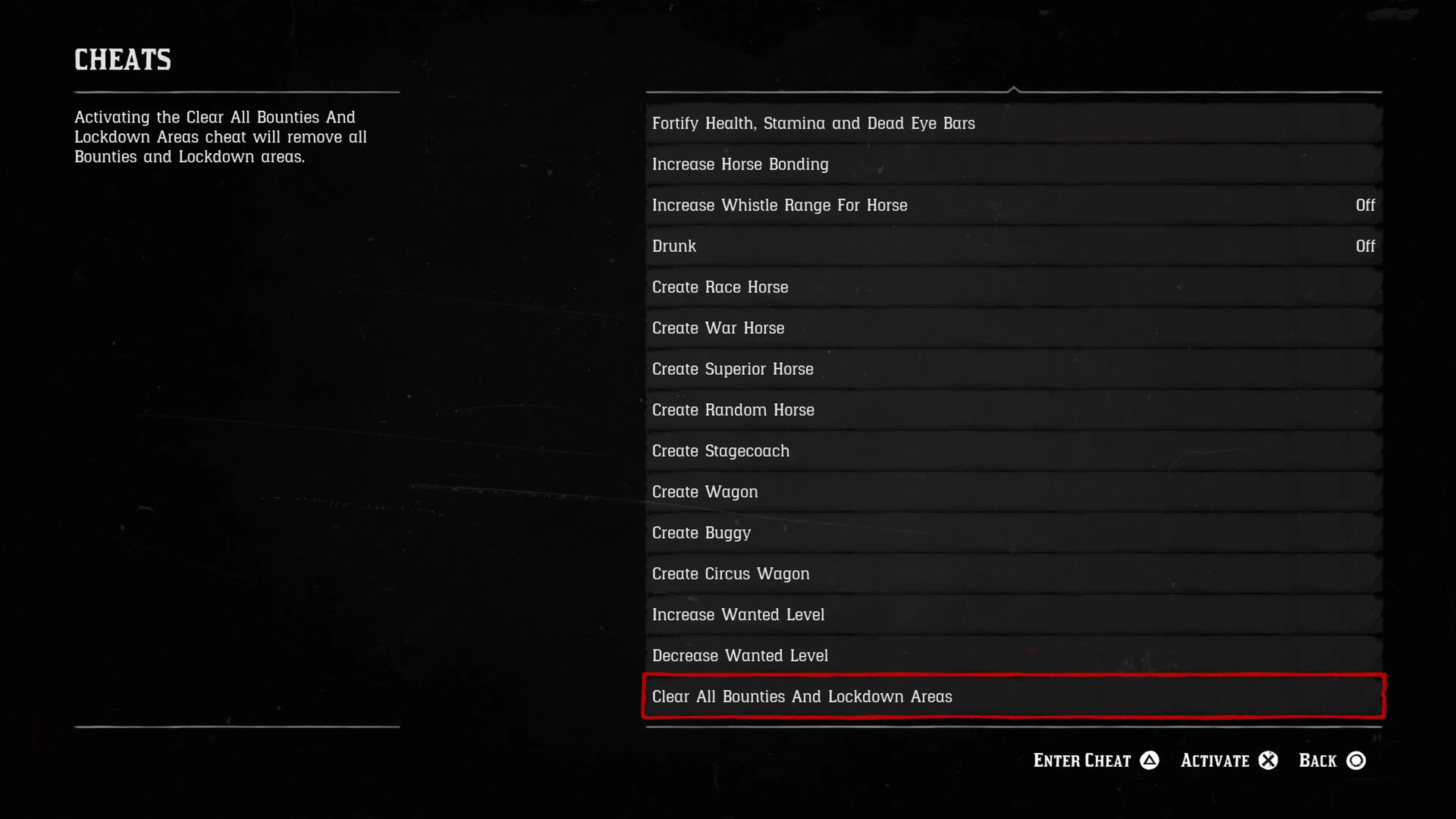 Red Dead 2 (PS4, Xbox & PC): All Cheat List