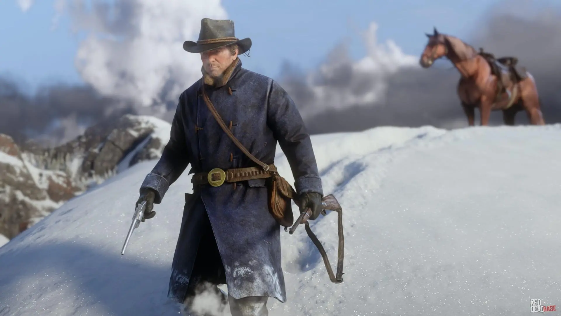 arthur morgan snow