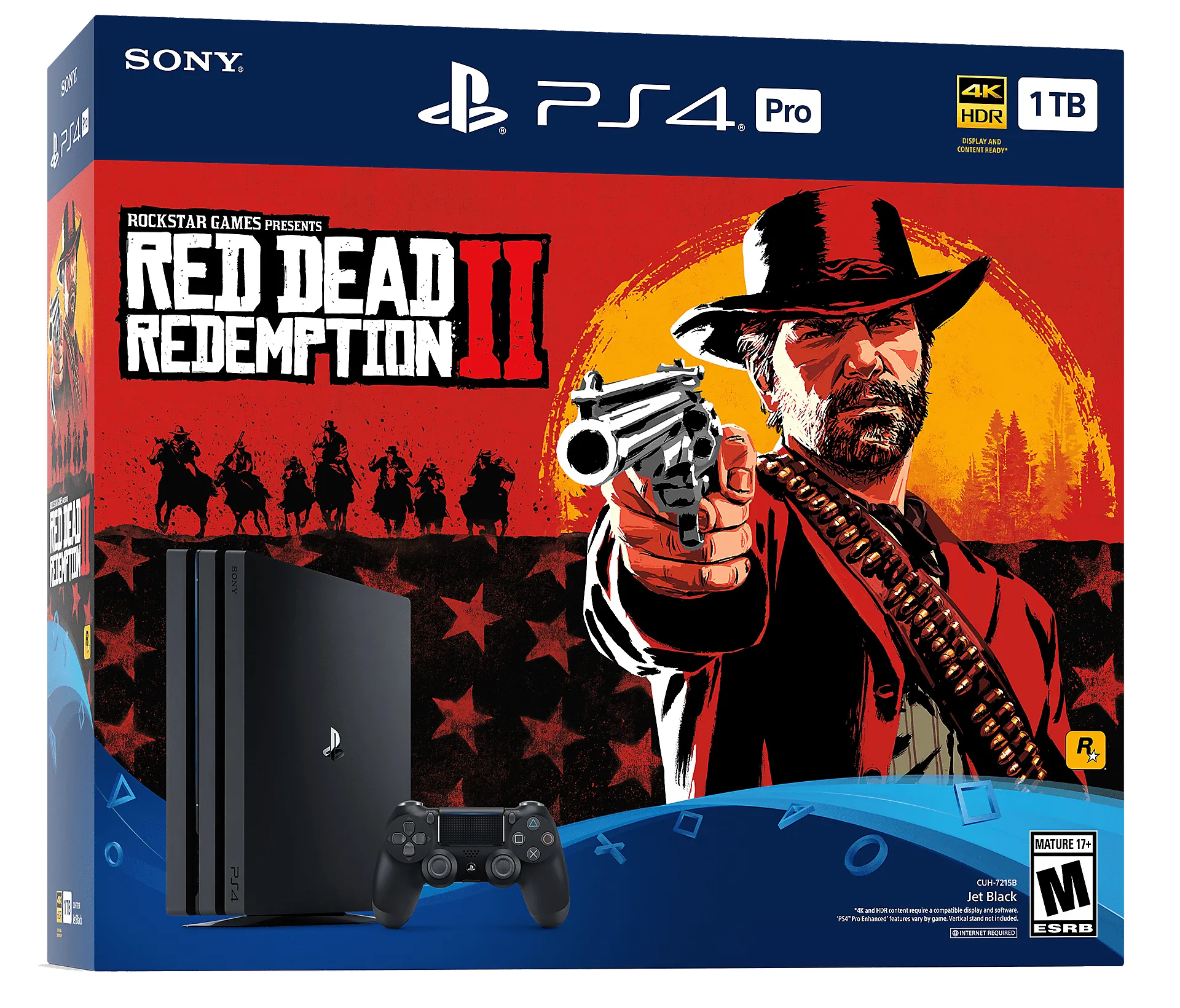 red dead redemption 2 ps4 pro bundle box front