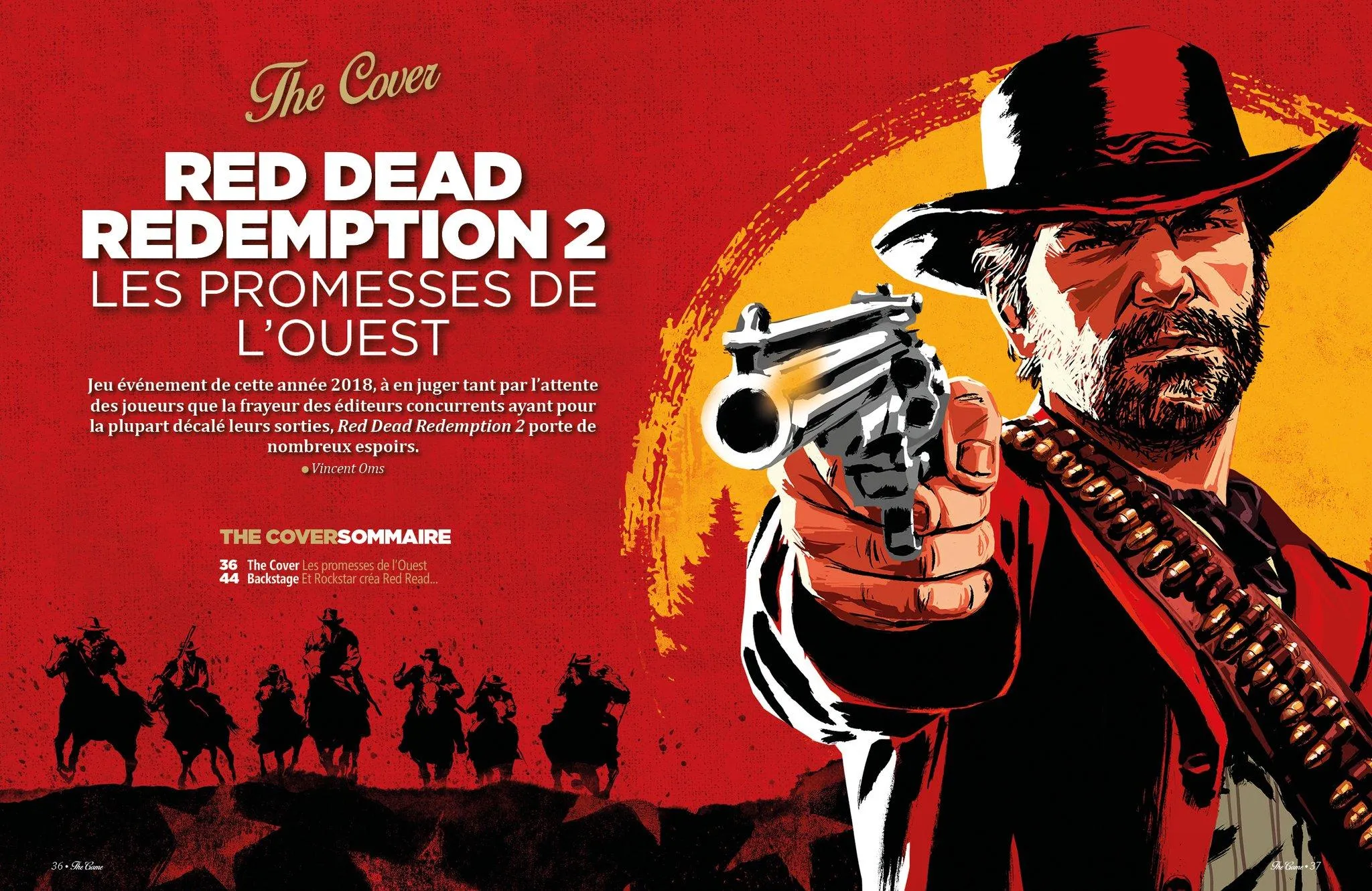 red dead redemption 2 the game le mag coverback