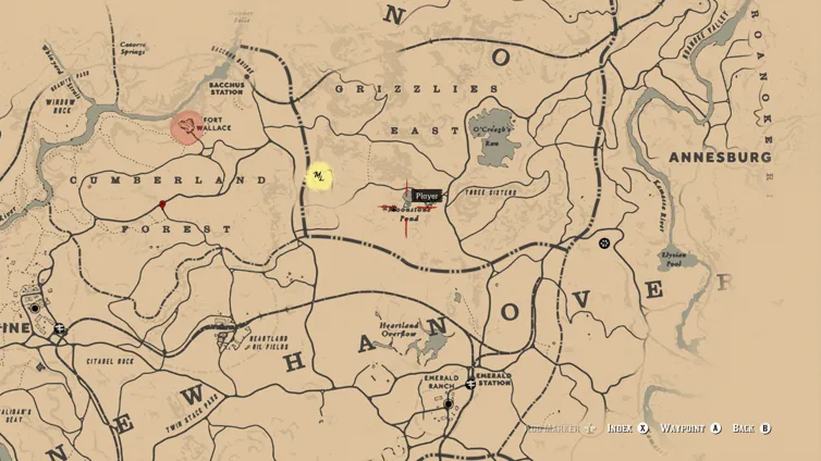 RDR2 Hewing Hatchet Map