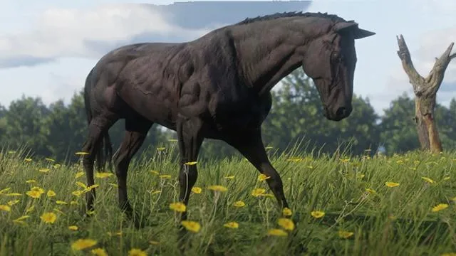 Black Chestnut Thoroughbred - RDR2 Horse