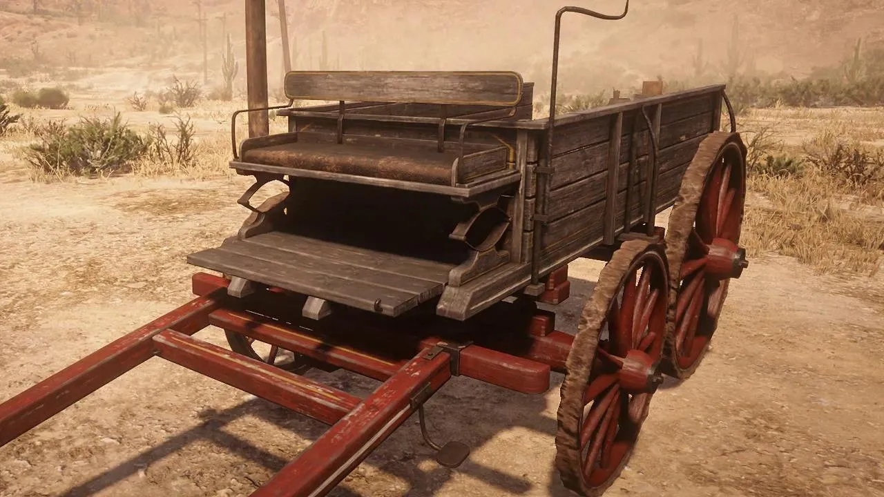 Medium Delivery Wagon Red Dead Redemption 2 Vehicles Transport Medium Delivery Wagon Red Dead Redemption 2 Vehicles Transport
