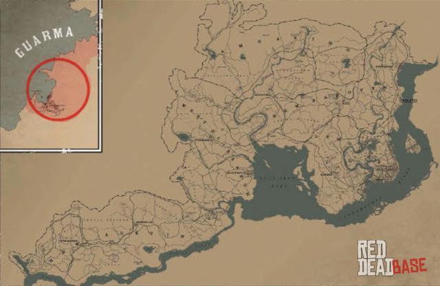 Red-footed Booby - Map Location in RDR2 Red-footed Booby - Map Location in RDR2
