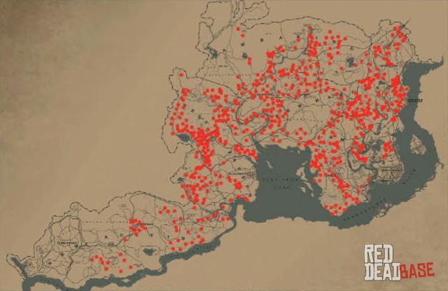 American Red Fox - Map Location in RDR2 American Red Fox - Map Location in RDR2
