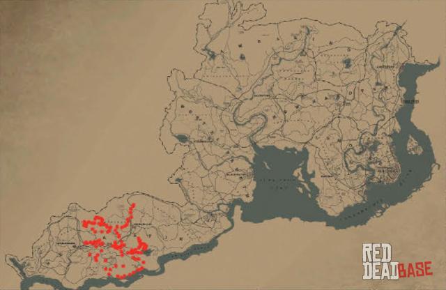 Banded Gila Monster - Map Location in RDR2 Banded Gila Monster - Map Location in RDR2
