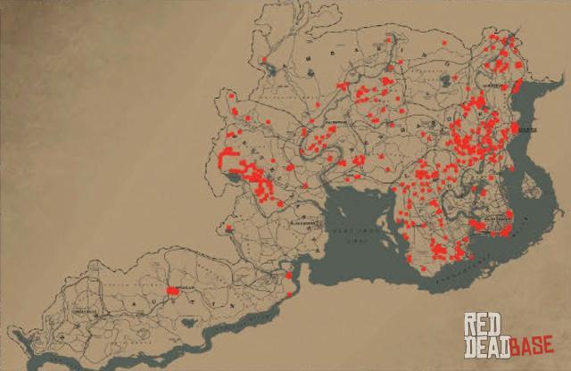 Brown Rat - Map Location in RDR2 Brown Rat - Map Location in RDR2