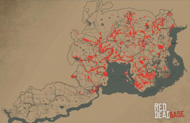 Eurasian Tree Sparrow - Map Location in RDR2