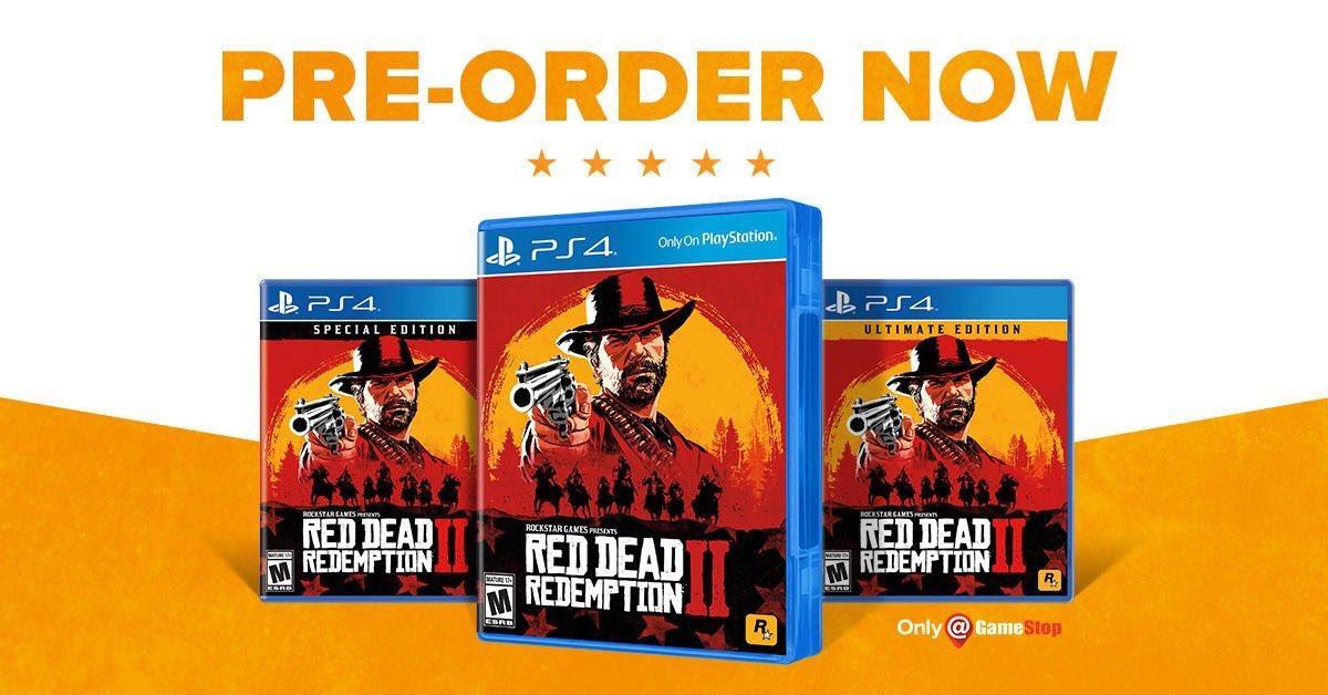 red dead redemption 2 price ps4 gamestop