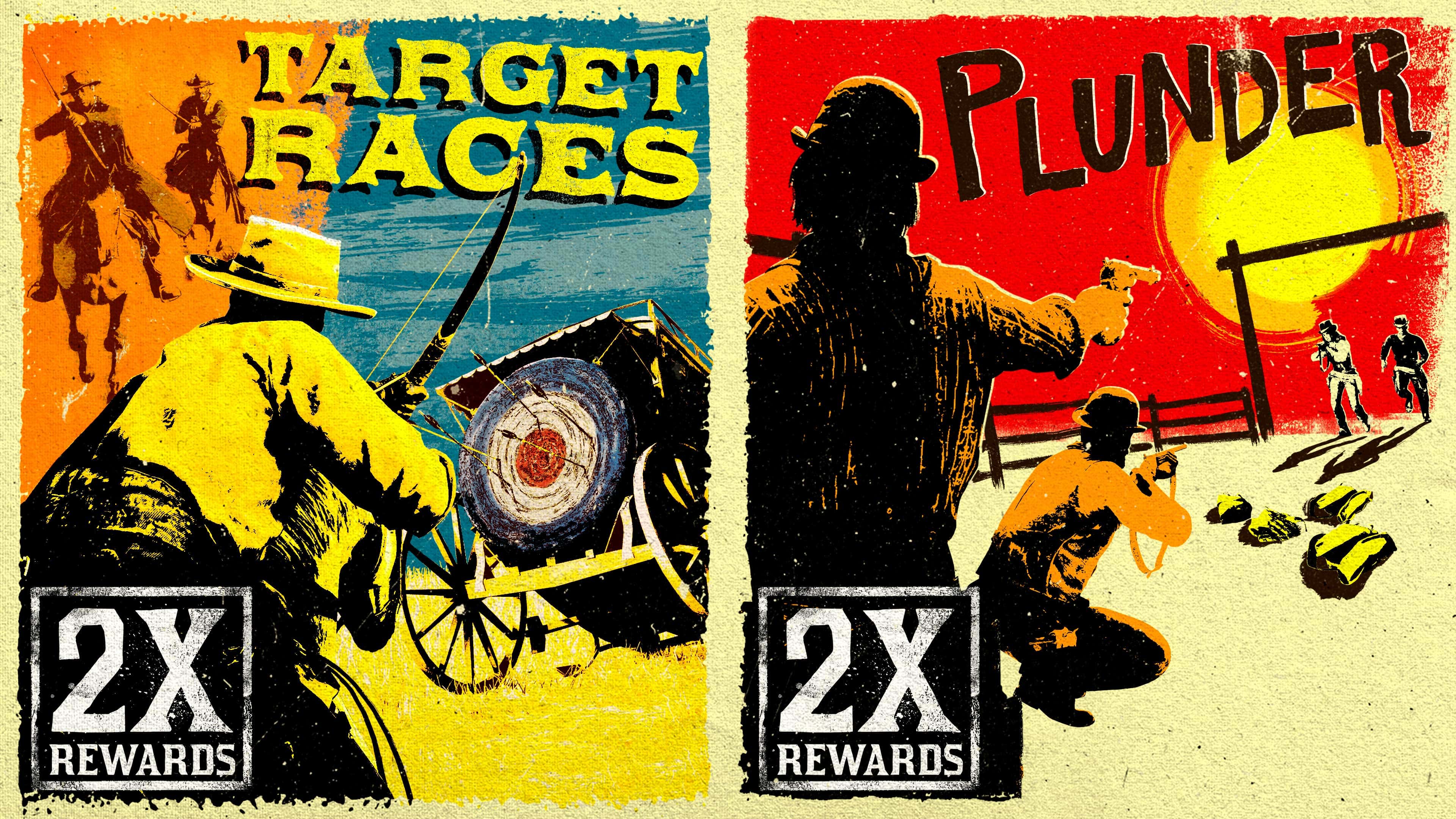 Red Dead Online: Double Rewards on Target Races and Plunder &amp; more