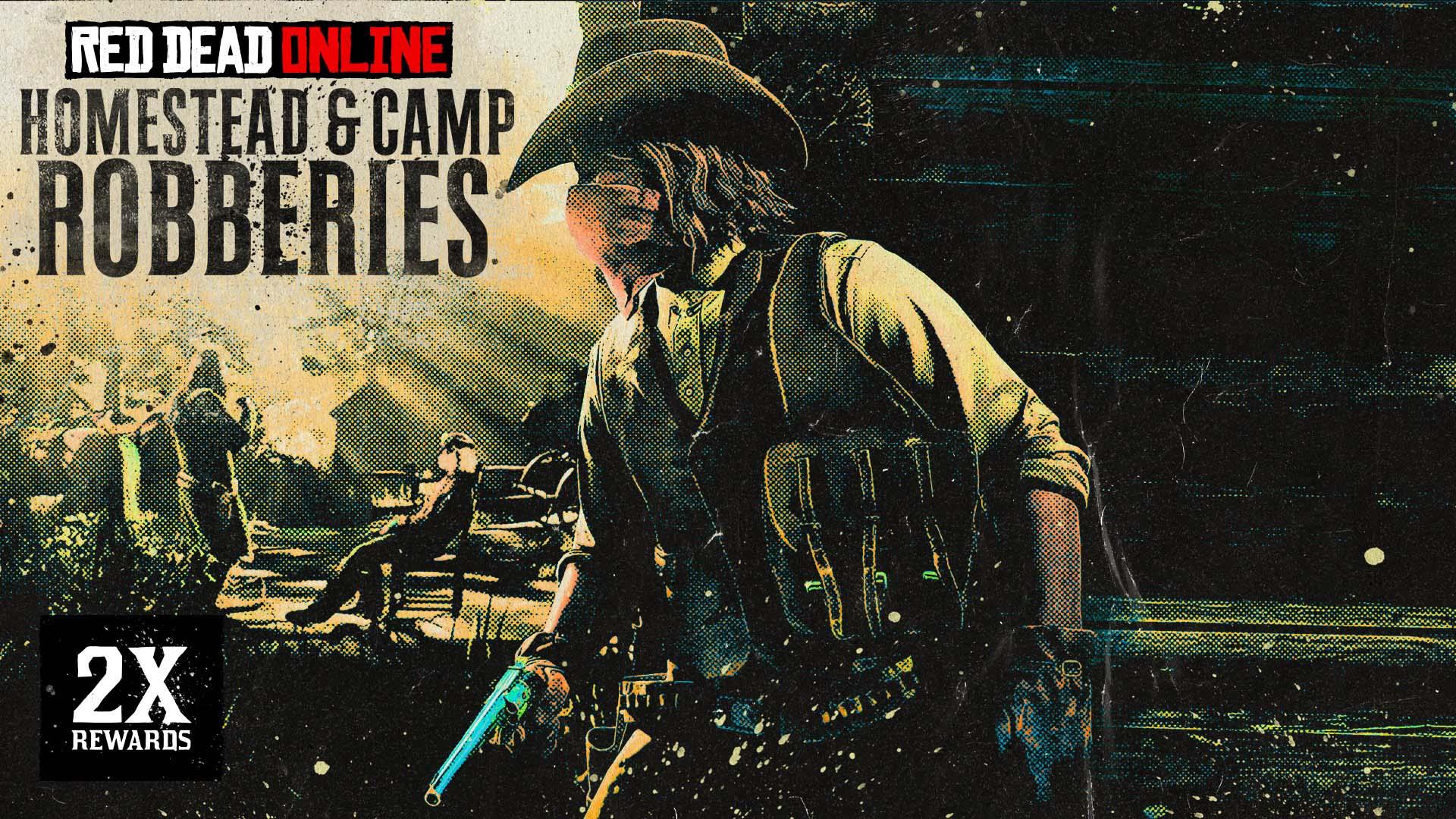 Red Dead Online: Double Rewards on Homestead & Camp Robberies, Quick Draw Club Benefits & more