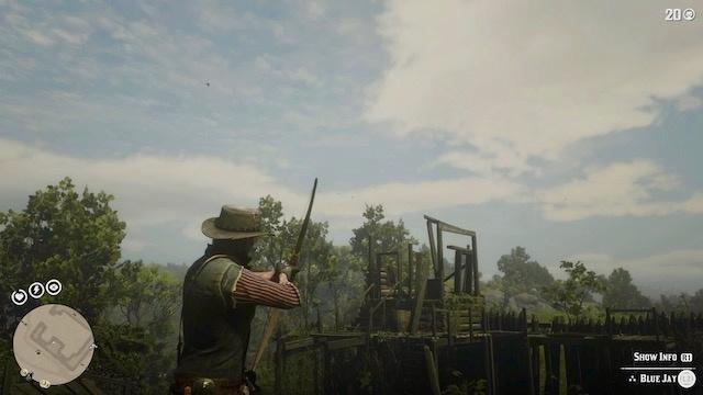 red dead redemption 2 blue jay fort brennand hunting requests animals location