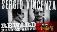 Red Dead Online: New Legendary Bounty "Sergio Vincenza" & more